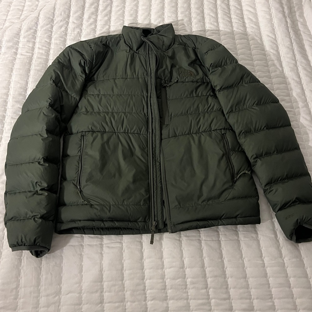 Green North Face Puffer Size S